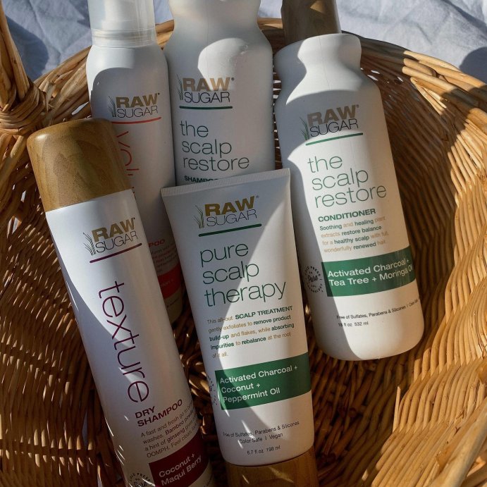 user image by @kelseylapolla, Raw Sugar Pure Scalp Therapy Treatment - Coconut + Peppermint Oil - 6.7 fl oz