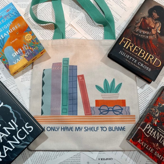 user image by @thereadersenclave, Canvas Tote - I Have Only My Shelf To Blame