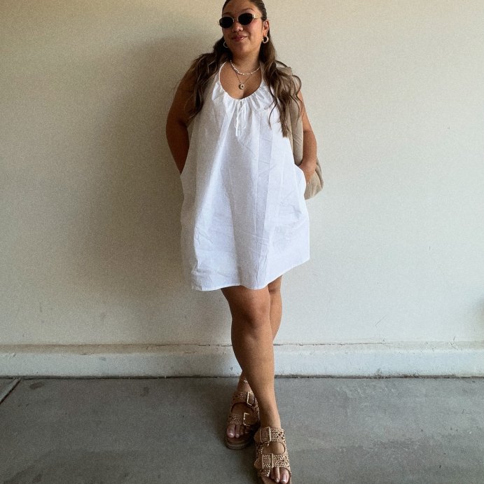 user image by @meeshspleasures, Women's Poplin Mini A-Line Dress - Wild Fable™
