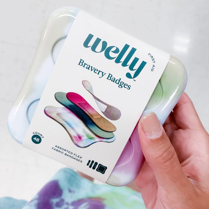 user image by @thatgirlattarget, Welly Kid&#39;s Flex Fabric Bandages - Colorwash Tie Dye - 48ct