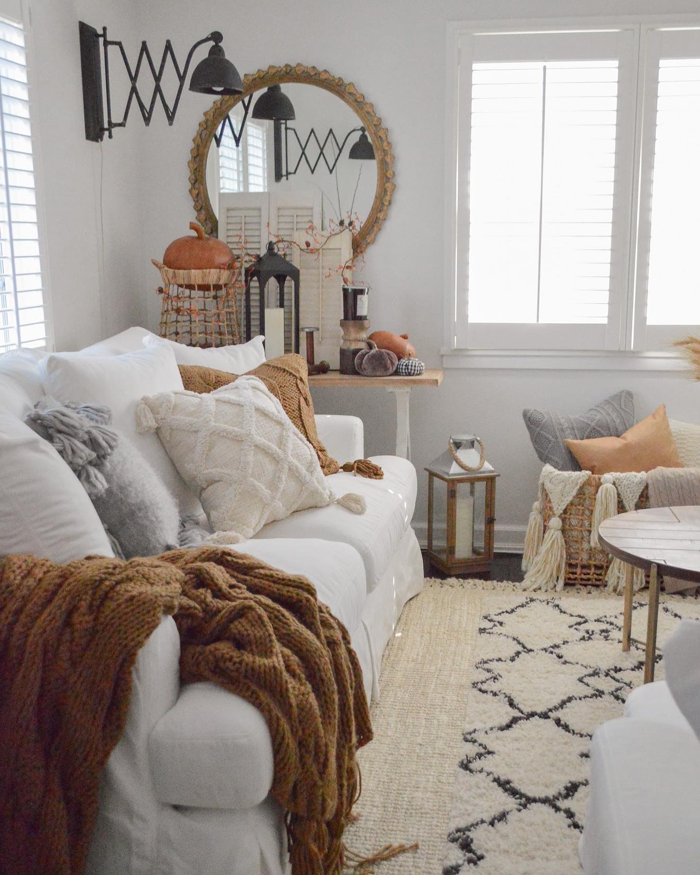 Fall farmhouse coziness Instagram Post