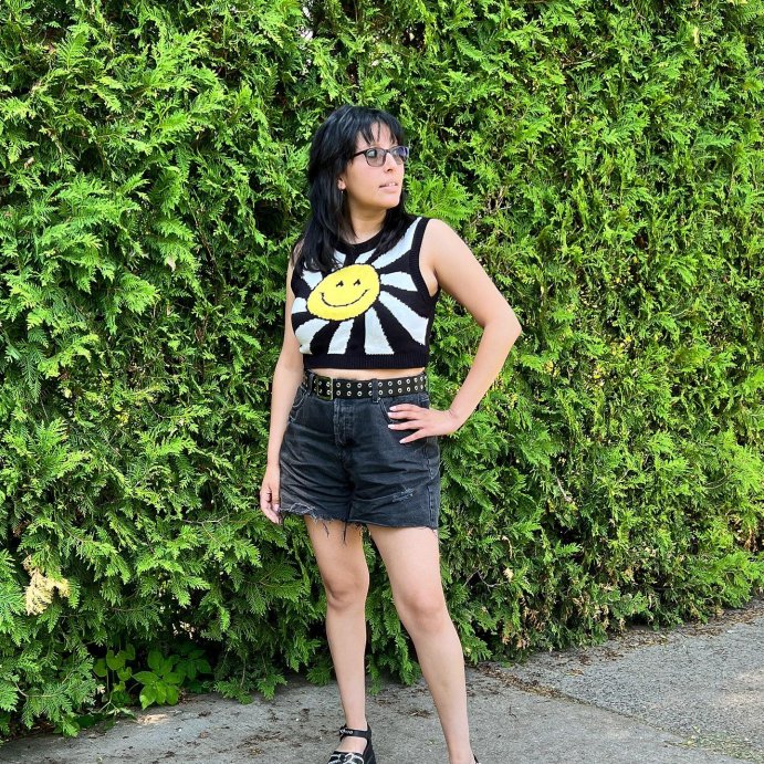 user image by @azaurora, Women's Double Laser Cut Adjustable Western Grommet Belt - Wild Fable™ Black