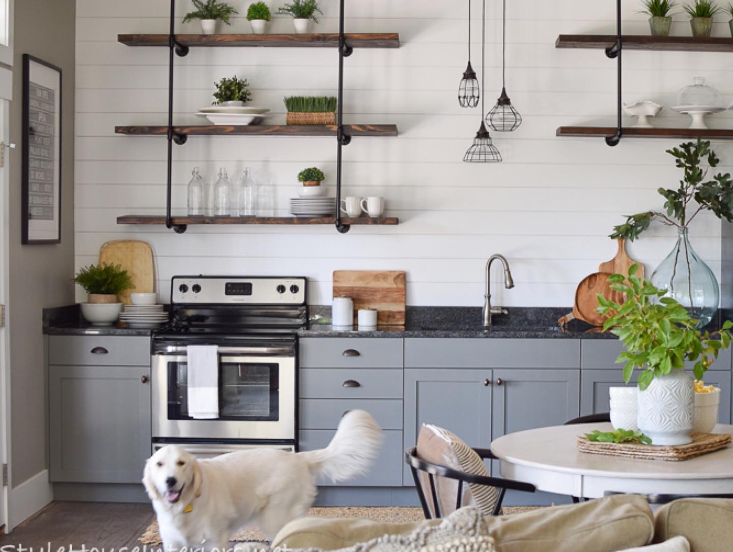 Modern farmhouse kitchen Instagram Post