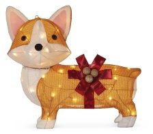 Shop CANVAS Whimsical Collection Georgie the Corgi with 40 Warm White LEDs, 27-in and more