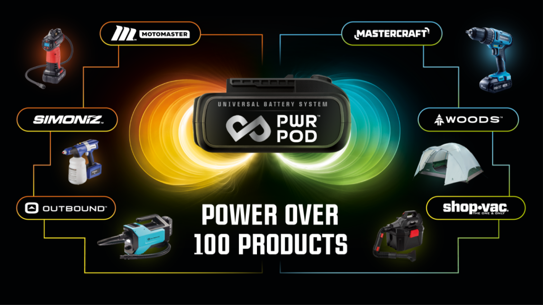 Shop PWR POD battery, MotoMaster, SIMONIZ, Outbound, Mastercraft, Woods, Shop-Vac and more