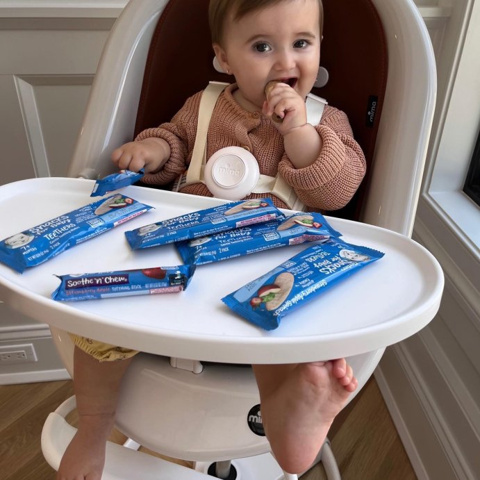 user image by @biancagasparro, Gerber Baby Food Strawberry Apple Spinach Teething Wafers Baby Snack - 12ct/1.7oz Total