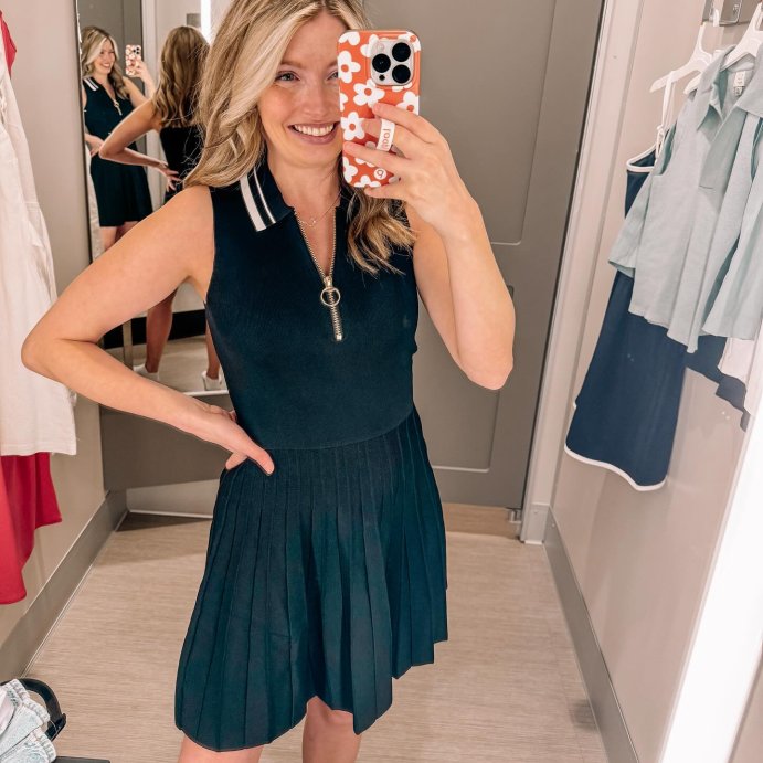 user image by @fashionablylindsey, Women's Tennis Tank Sweater Dress - A New Day™