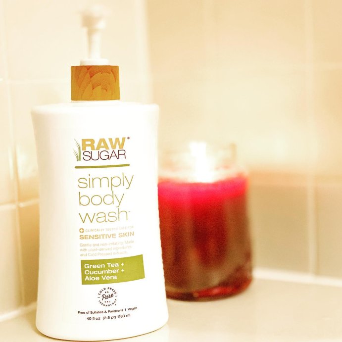 user image by @honest_homeschool_mama, Raw Sugar Simply Body Wash for Sensitive Skin - Green Tea + Cucumber + Aloe Vera - 40 fl oz