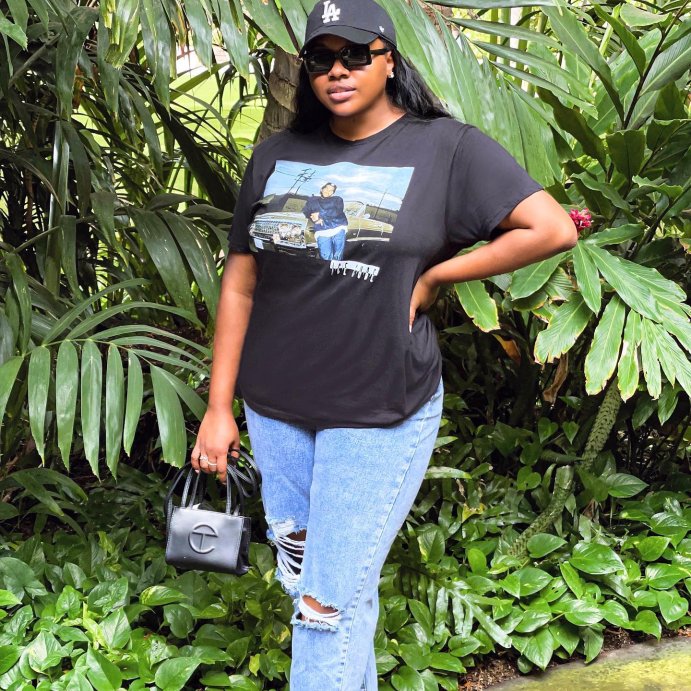 user image by @maniechenale, Men's Ice Cube Short Sleeve Graphic Crewneck T-Shirt - Black