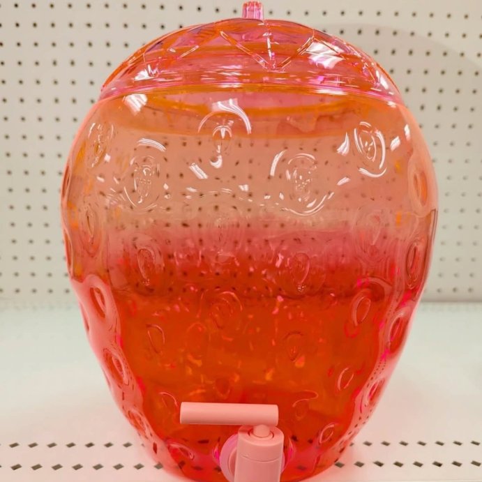 user image by @heartsandhaunts, 2.1gal Figural Strawberry Beverage Dispenser - Sun Squad&#8482;