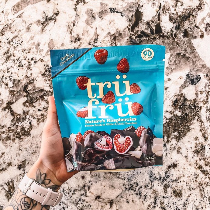 user image by @kristingrimesrdn, Tru Fru White &#38; Dark Chocolate Frozen Whole Raspberries  - 8oz