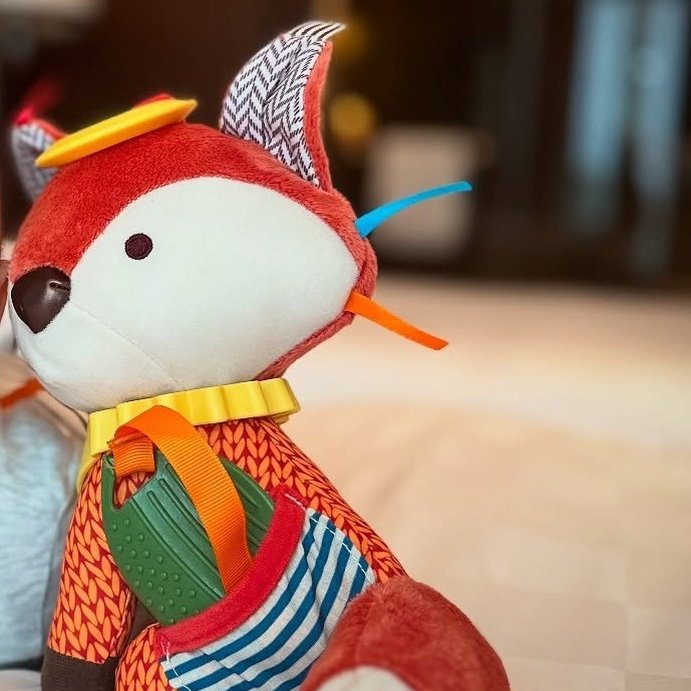 user image by @sha.ka.da, Skip Hop Bandana Buddies Stroller Toy