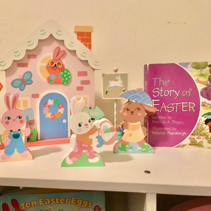 user image by @playing_the_day_away, The Story of Easter - by  Patricia A Pingry (Board Book)