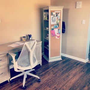 Display-It Rotating Bookcase with Mirror (20.5")