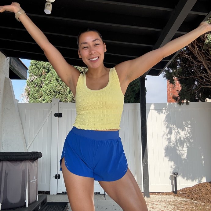 user image by @aneverendingbook, Women's Smocked Support Cropped Tank Top - JoyLab™