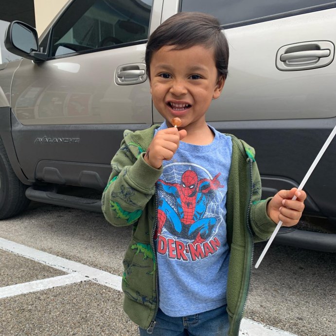 user image by @babydbuddha, Toddler Boys' Disney Spider-Man Short Sleeve T-Shirt - Heather Blue