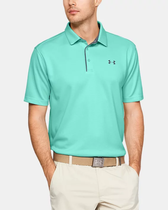 Under Armour 1290140 Men's UA Tech Performance Loose-Fit Golf Polo Team  Shirt