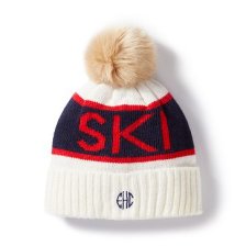 Shop Adult Faux Fur Pom Pom Hat, Ski, Ivory and more