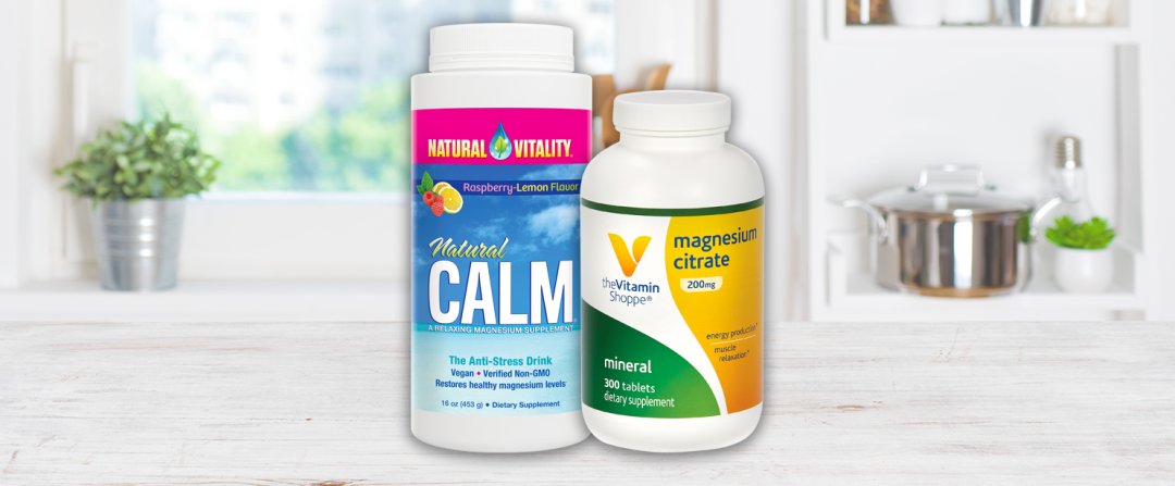 Shop Natural Vitality Natural Calm Magnesium Powder - Raspberry Lemon (113 Servings), the Vitamin Shoppe Magnesium Citrate - Promotes Energy Production & Regularity - 200 MG (300 Tablets) and more