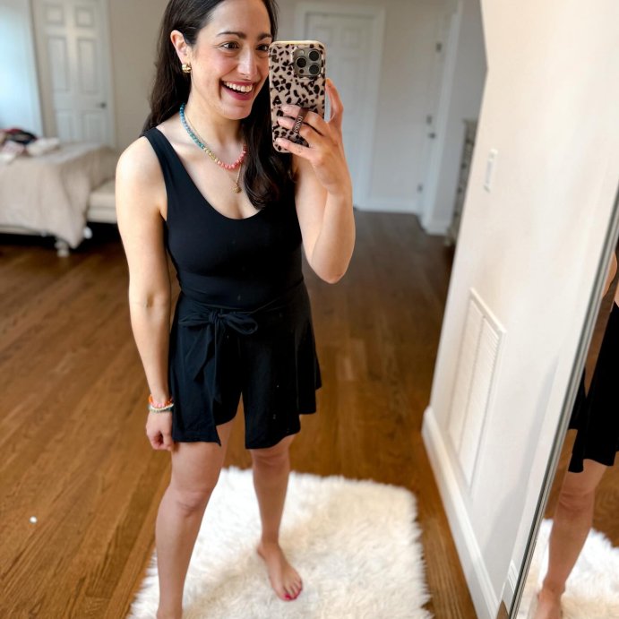 user image by @msnafashion, Women's Knit Front Tie Active Dress - JoyLab™