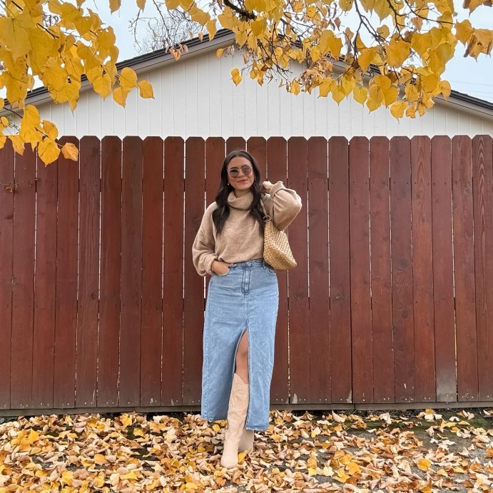 user image by @vanessacamille, Women's Denim Maxi Skirt - Universal Thread™