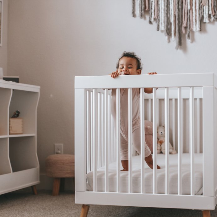 user image by @letyourlightshineee, Delta Children Jordan 4-in-1 Convertible Crib
