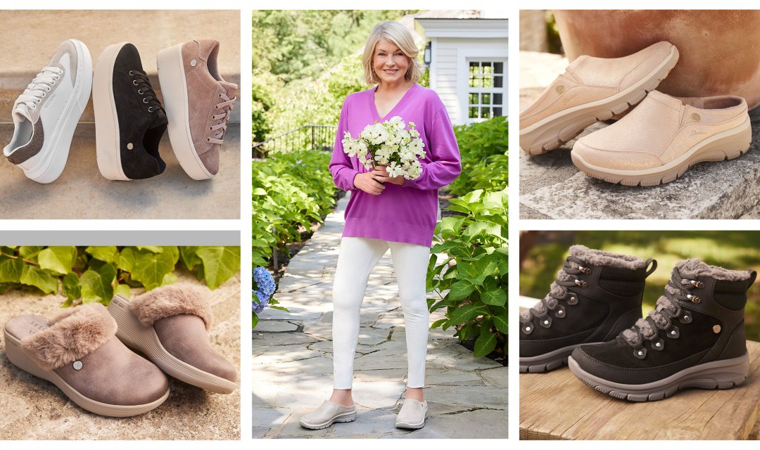 Martha Stewart Launches Fall Shoe Collection With Skechers