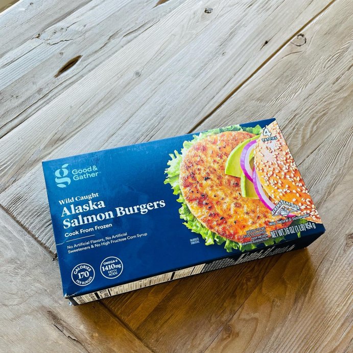 user image by @ketokat504, Alaska Salmon Burger Patties - Frozen - 16oz/4ct - Good &#38; Gather&#8482;