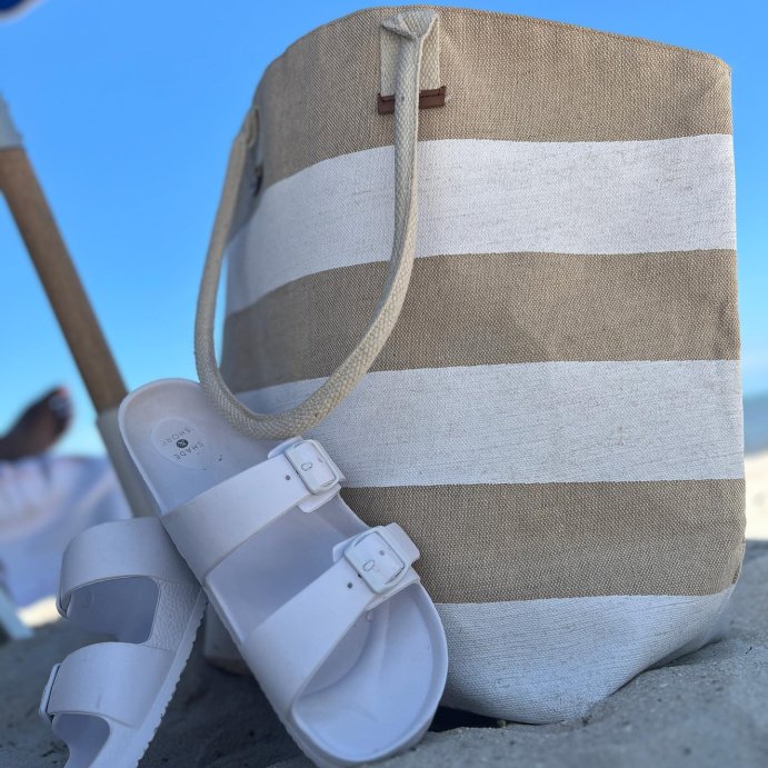 user image by @kmbrlyinks, Women's Neida EVA Two Band Footbed Slide Sandals - Shade & Shore™