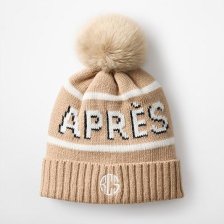 Shop Adult Faux Fur Pom Pom Hat, Apres Camel and more
