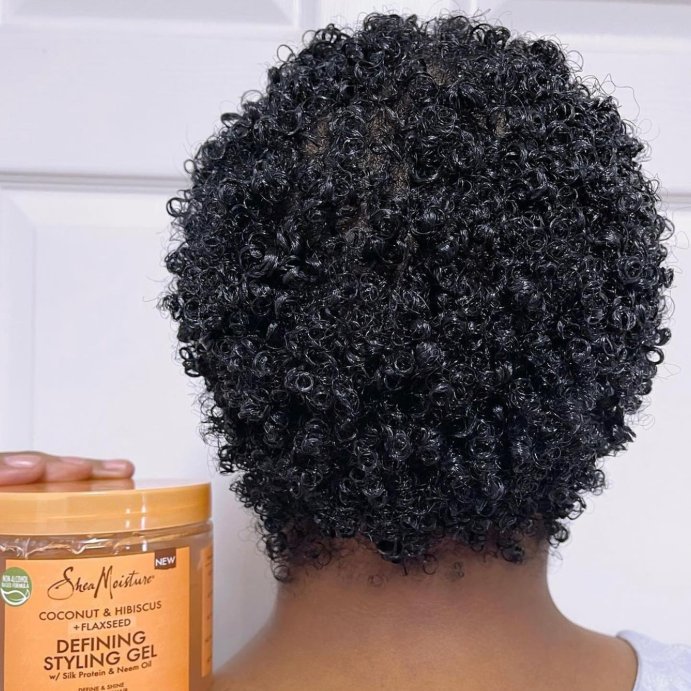 user image by @beautifultextures123, SheaMoisture Coconut &#38; Hibiscus + Flaxseed Defining Styling Hair Gel - 15oz