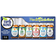 Shop Healing Solutions Top Essential Oils Set - 100% Pure Therapeutic Grade (Set of 6, 0.33 fl oz each) and more