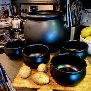 Cauldron Stoneware Soup Bowls, Set of 4