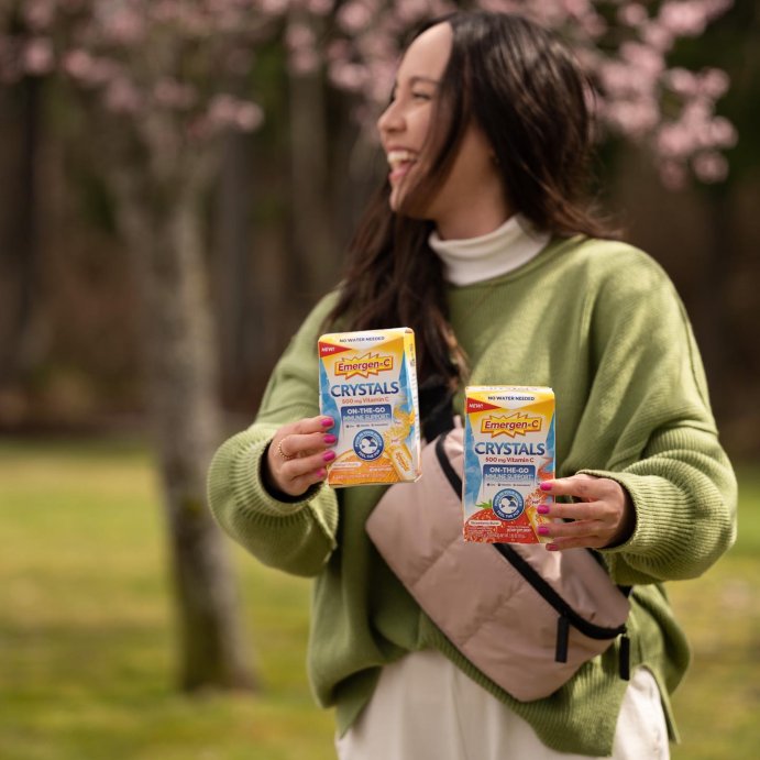 user image by @thekarebear, Emergen-C Crystals On-The-Go Immunity Vitamins Powder - Orange Vitality - 28ct