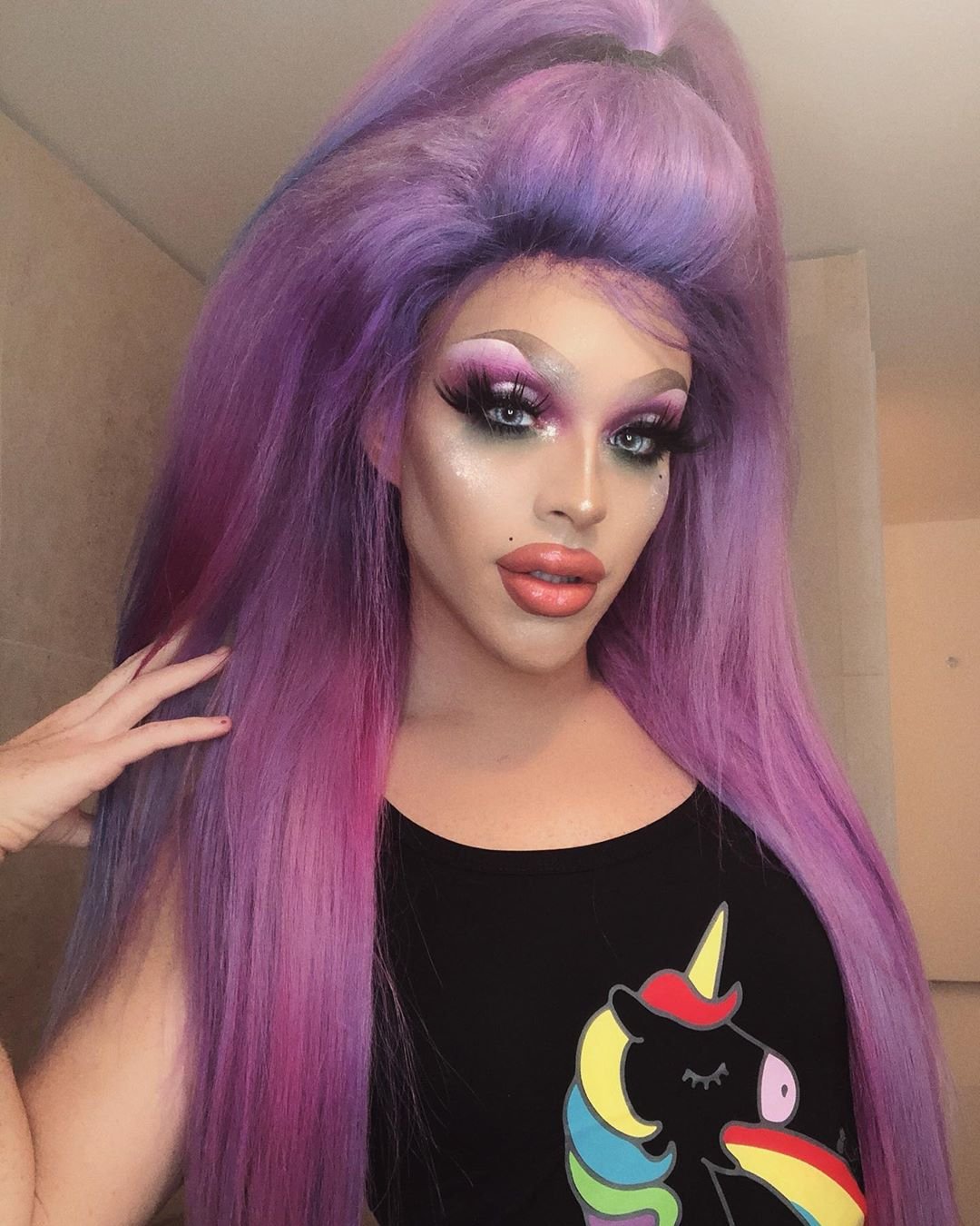 Shop Unicorn Tank Top - Black and more