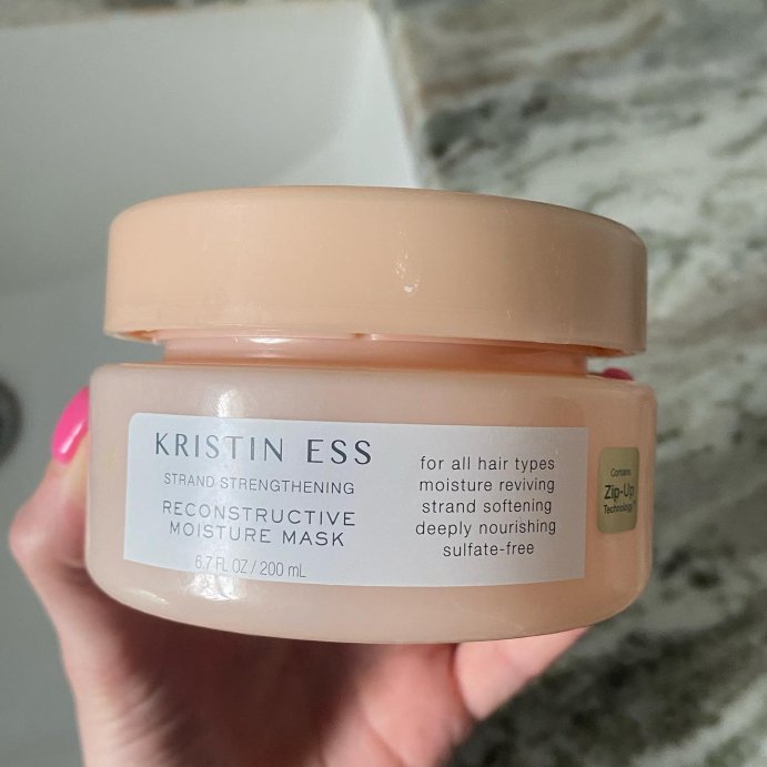 user image by @beautybyvictoriav, Kristin Ess Hair Reconstructive Moisturizing Repair Mask, Deep Conditioner for Dry Damaged Hair with Shea Butter + Coconut Oil- 6.7 fl oz