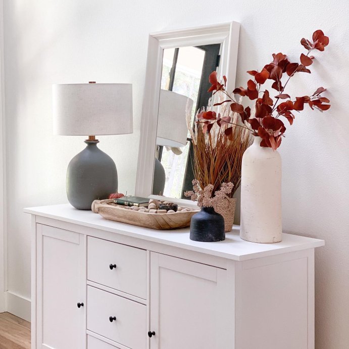 user image by @building.delight, Assembled Ceramic Table Lamp Gray - Threshold™