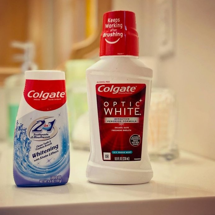 user image by @reviewedbyjuju, Colgate 2-in-1 Whitening Gel Toothpaste and Mouthwash - 4.6oz