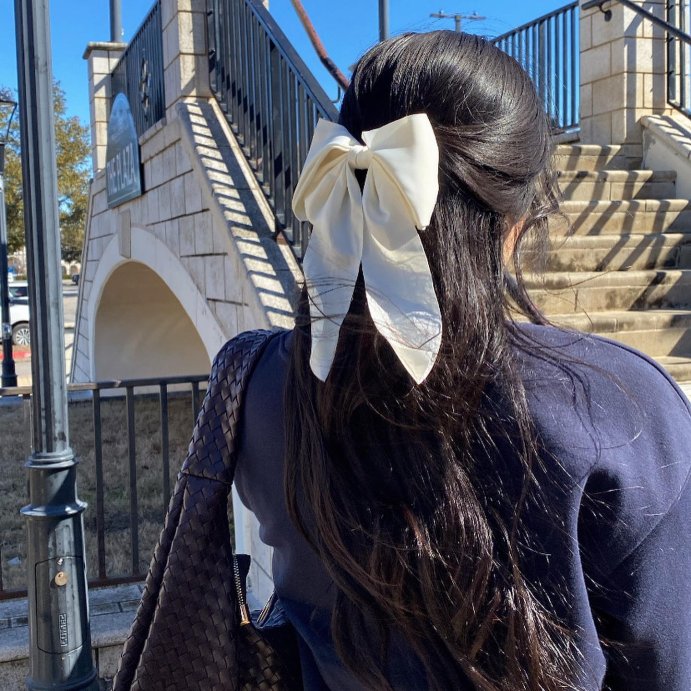 user image by @laurenn__garciaa, Satin Bow Hair Barrette - A New Day™
