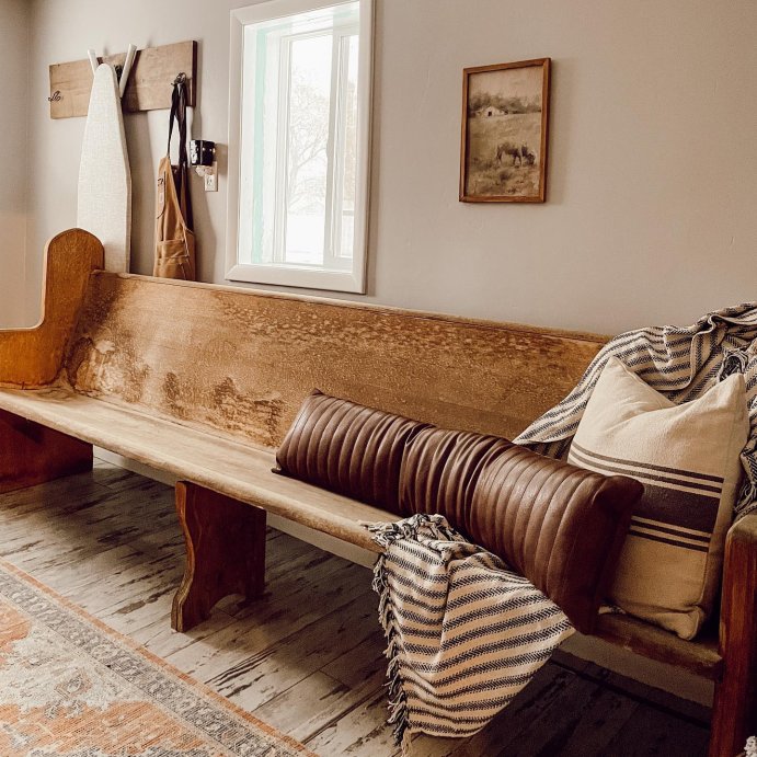 user image by @grace_coats, Lumbar Faux Leather Channel Stitch Decorative Throw Pillow - Threshold™