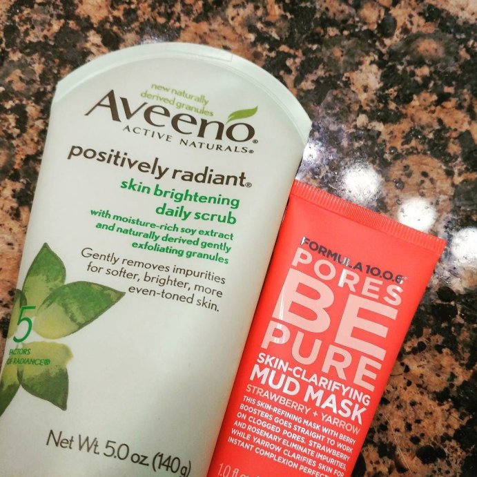 user image by @theefatfox, Aveeno Positively Radiant Brightening &#38; Exfoliating Face Scrub - 5oz