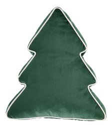 Shop CANVAS Canadian Christmas Collection Green Tree Cushion/Throw Pillow, Green, 17x15-in and more