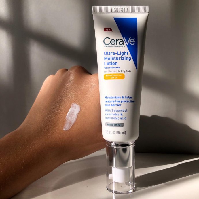 user image by @targetgirlfinds, CeraVe Ultra-Light Face Lotion Moisturizer with Sunscreen - SPF 30 &#8211; 1.7oz