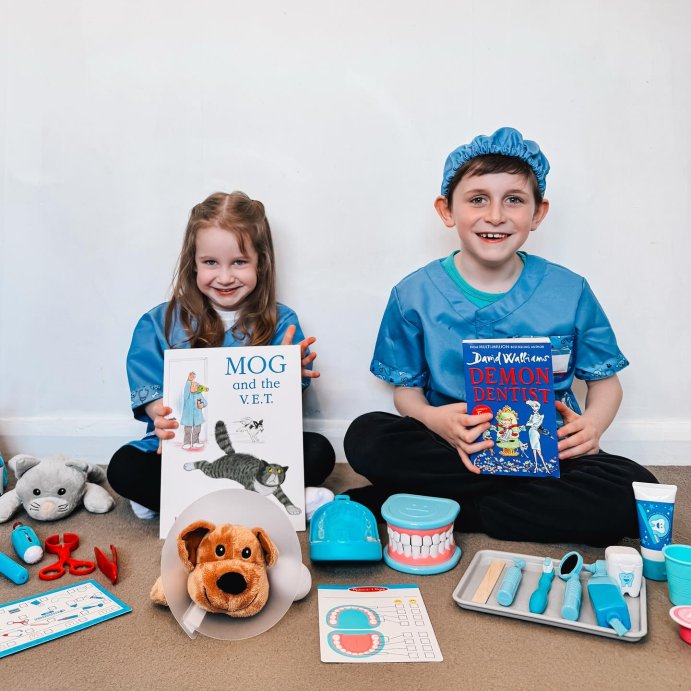 user image by @itstonicha, Melissa &#38; Doug Examine and Treat Pet Vet Pretend Play Set With Plush Dog And Cat (24 Pcs)