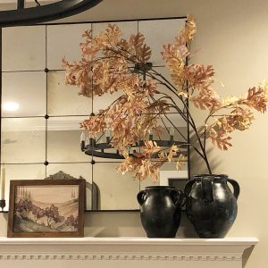 Markle Antique Glass Panel Mirror