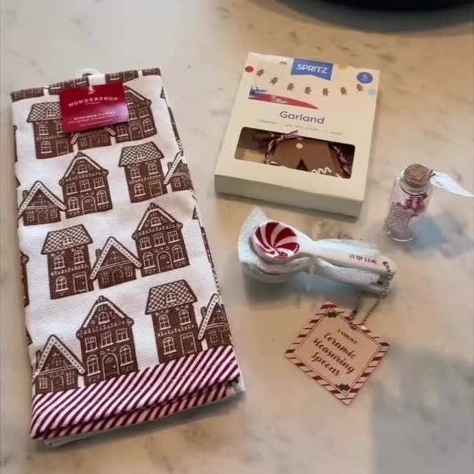 user image by @ofvelvetandvibes, Christmas Gingerbread House Cotton Kitchen Towel - Wondershop&#8482;