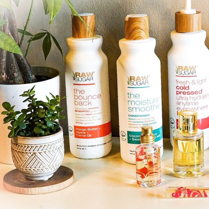 user image by @kellymom_11.18, Raw Sugar The Moisture Smoothie Conditioner - Coconut + Agave + Sweet Almond Milk - 18 fl oz