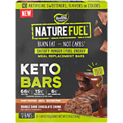 Shop Nature Fuel Keto Meal Replacement Bars - Double Dark Chocolate Chunk (12 Bars) and more