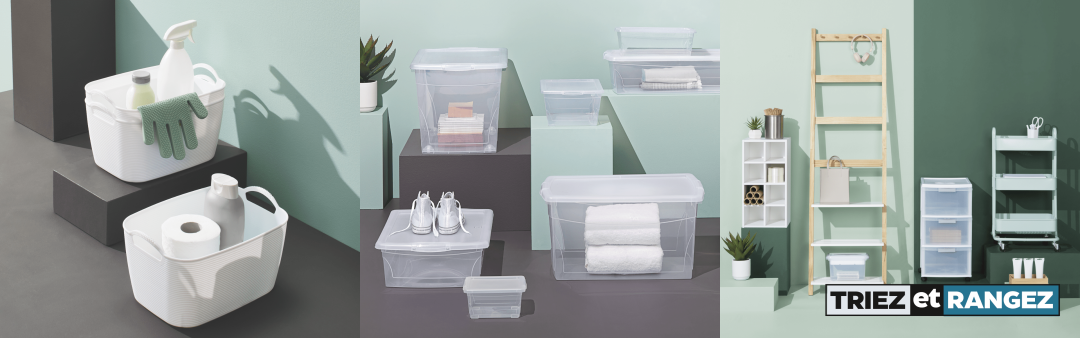 Shop Bac de rangement flexible de type A, blanc, 7,8 L, paq. 3, Bac de rangement Type A Clarity avec couvercle, transparent, 25 L, Boîte de rangement sous le lit Type A Clarity, avec couvercle, transparent, 50 L, Boîte de rangement Type A Clarity avec couvercle, transparent, 60 L, Boîte de rangement Type A Clarity avec couvercle, transparent, 50 L, Bac de rangement Type A Clarity avec couvercle, transparent, 2 L, Boîte de rangement type A Clarity avec couvercle, transparent, 9 L, Boîte de rangement Type A Clarity avec couvercle, transparent, 6 L, Range-tout modulaire divisé Type A Stack, blanc, Porte-ustensiles/jarre de comptoir de cuisine type A, acier inoxydable, Tour de rangement/chariot à 3 tiroirs Type A Element avec roulettes, cadre blanc transparent verrouillable, 26 po, Chariot à 3 niveaux à 4 roulettes en acier Type A Momentum, eucalyptus and more