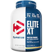 Shop Dymatize Nutrition Elite XT Multi-Source Protein Blend - Rich Vanilla (4 Lbs. / 52 Servings) and more